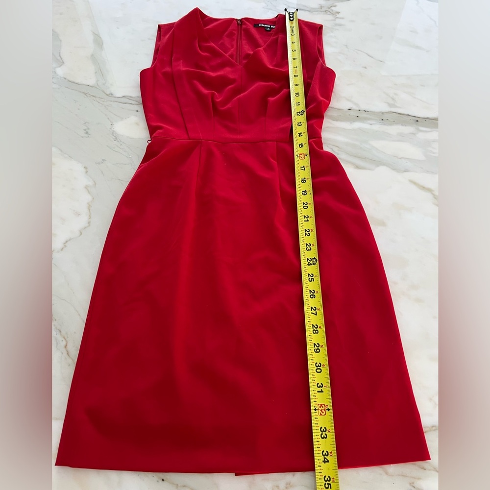 GIANNI BINI RED BELTED DRESS SIZE US 0 - Picture 11 of 16